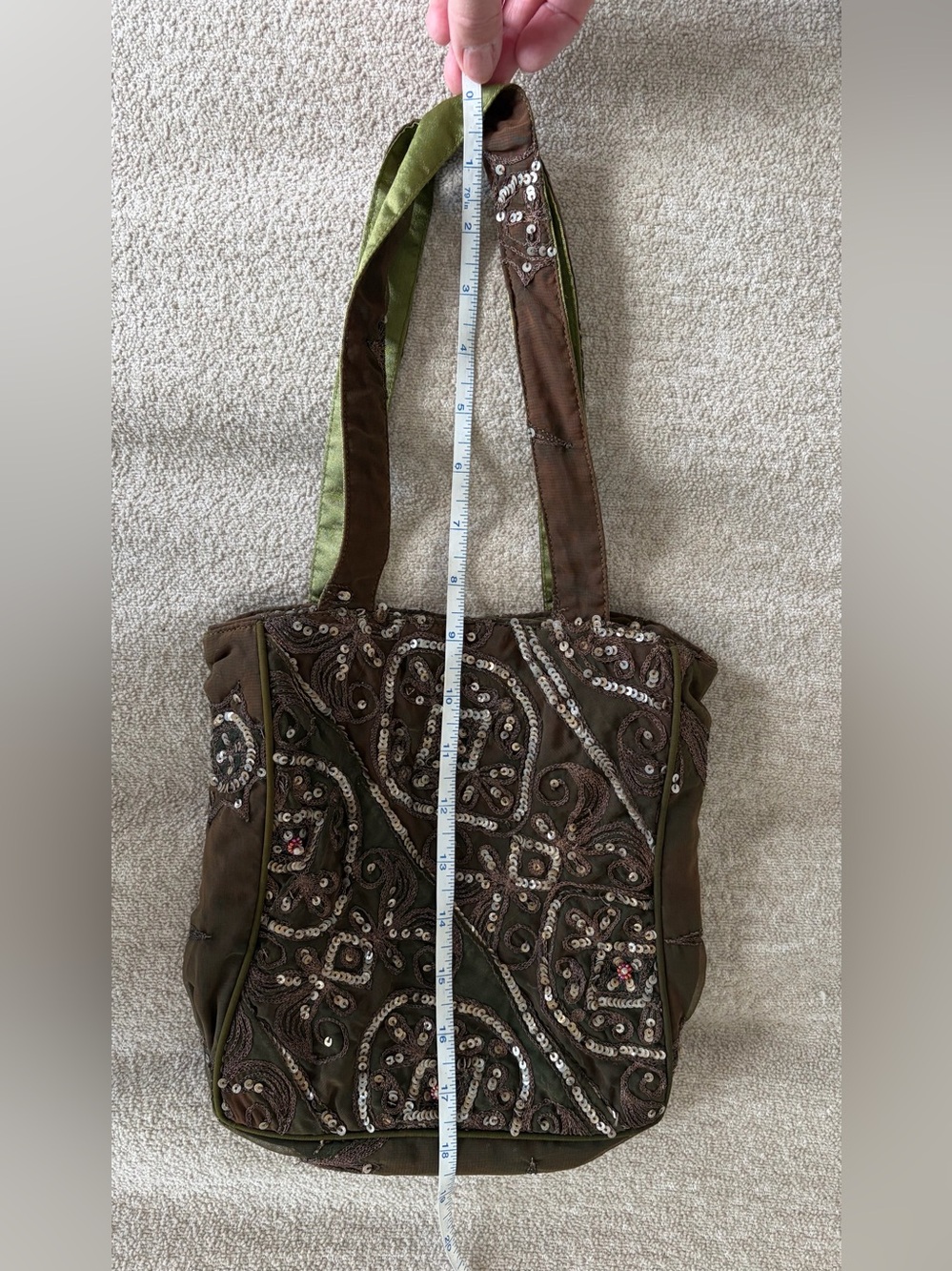 Beautiful PHYLLIS LEIBOVITZ boho sequin handbag 🤩 - Picture 3 of 7